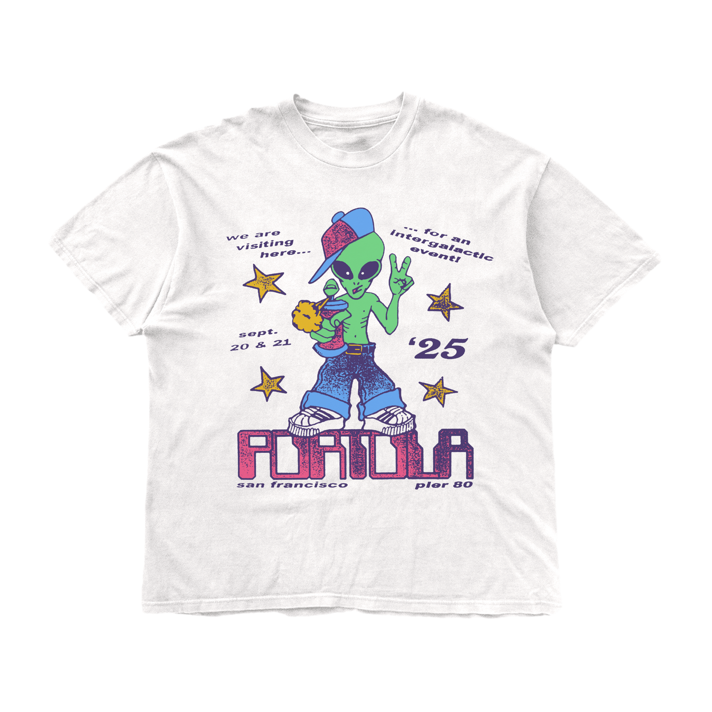 Intergalactic Visitor Lineup Tee
