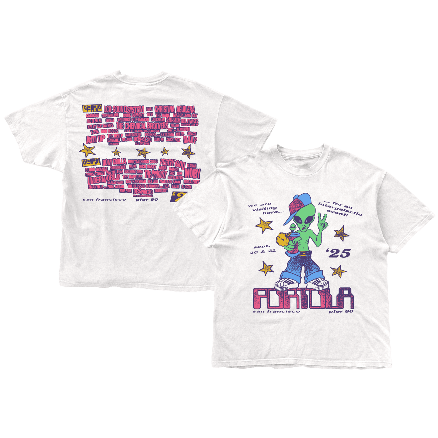 Intergalactic Visitor Lineup Tee