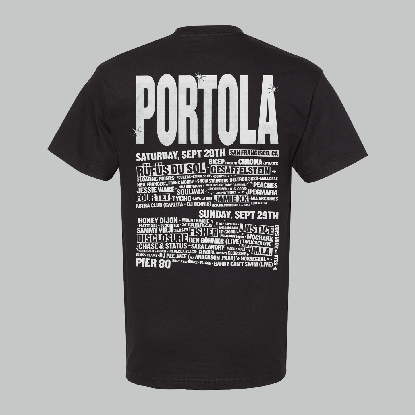 Portola Smiley Lineup Tee - Back