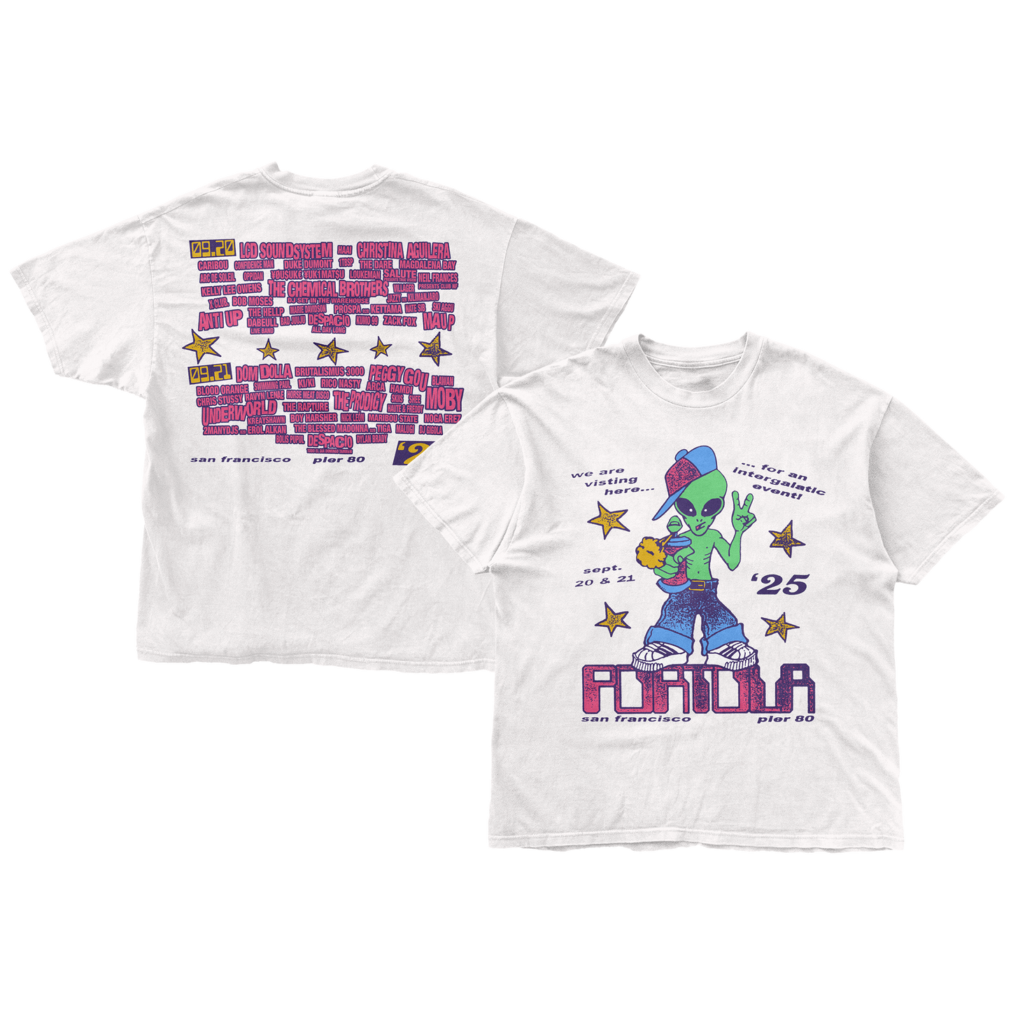 Intergalactic Visitor Lineup Tee