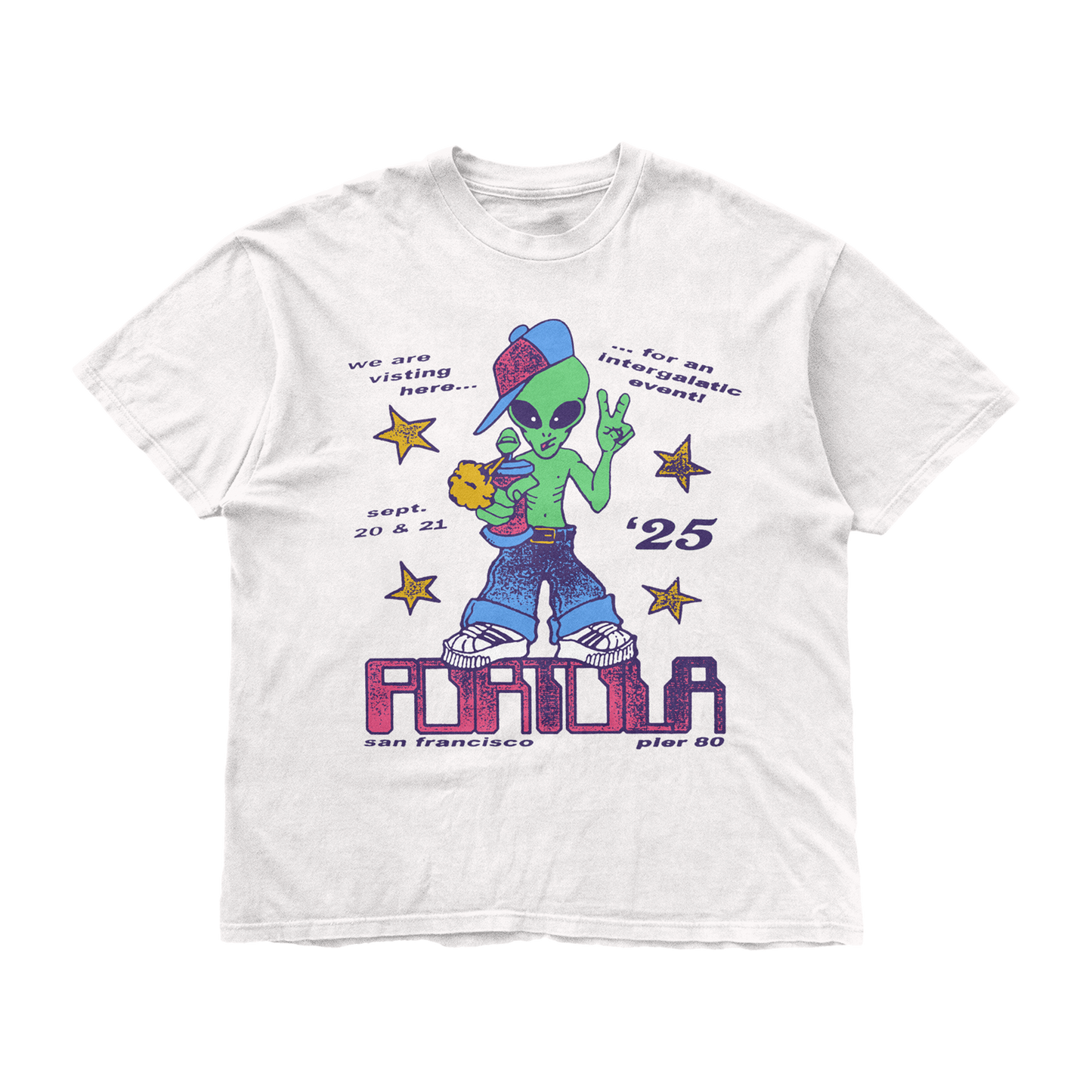 Intergalactic Visitor Lineup Tee