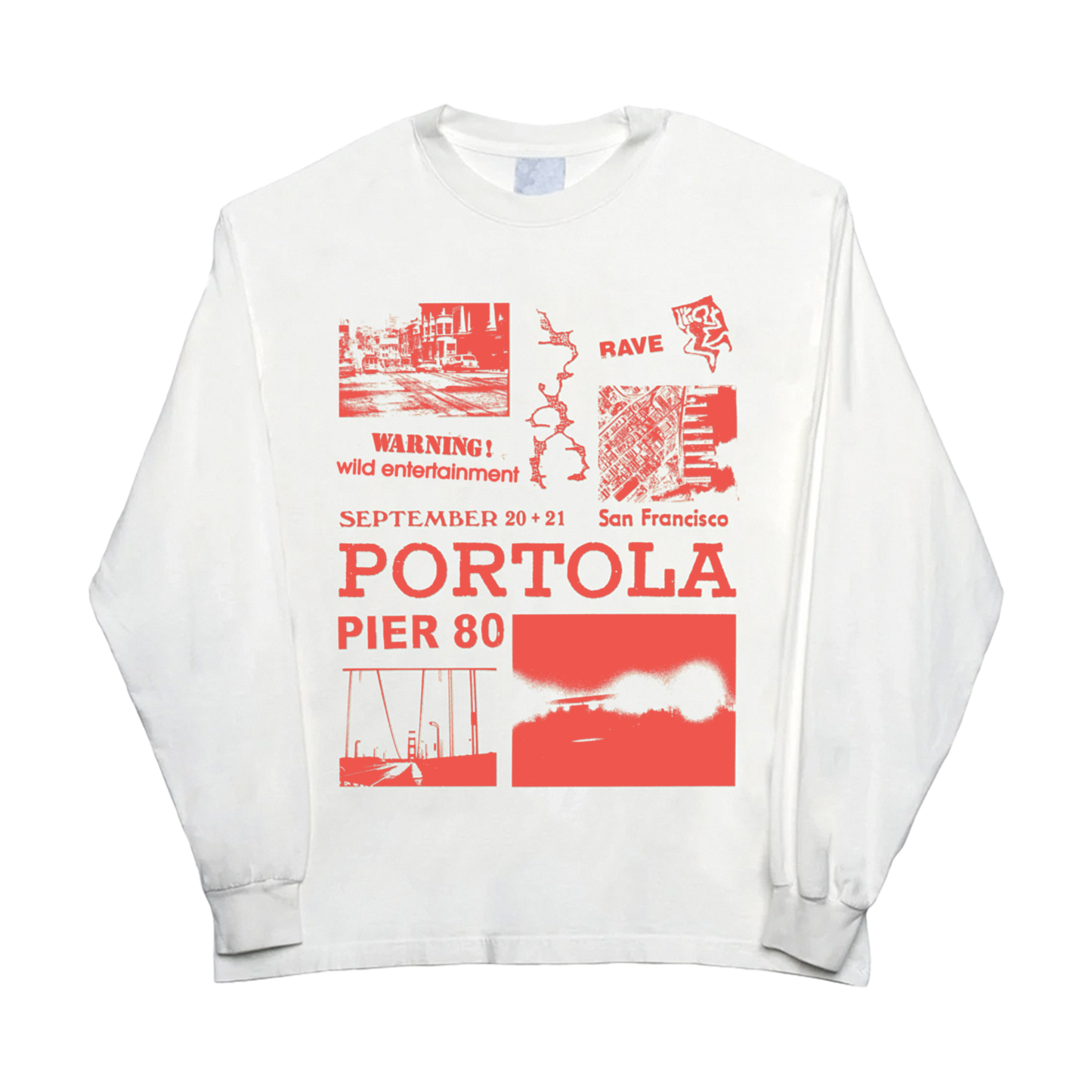 Warning! Longsleeve Lineup Tee