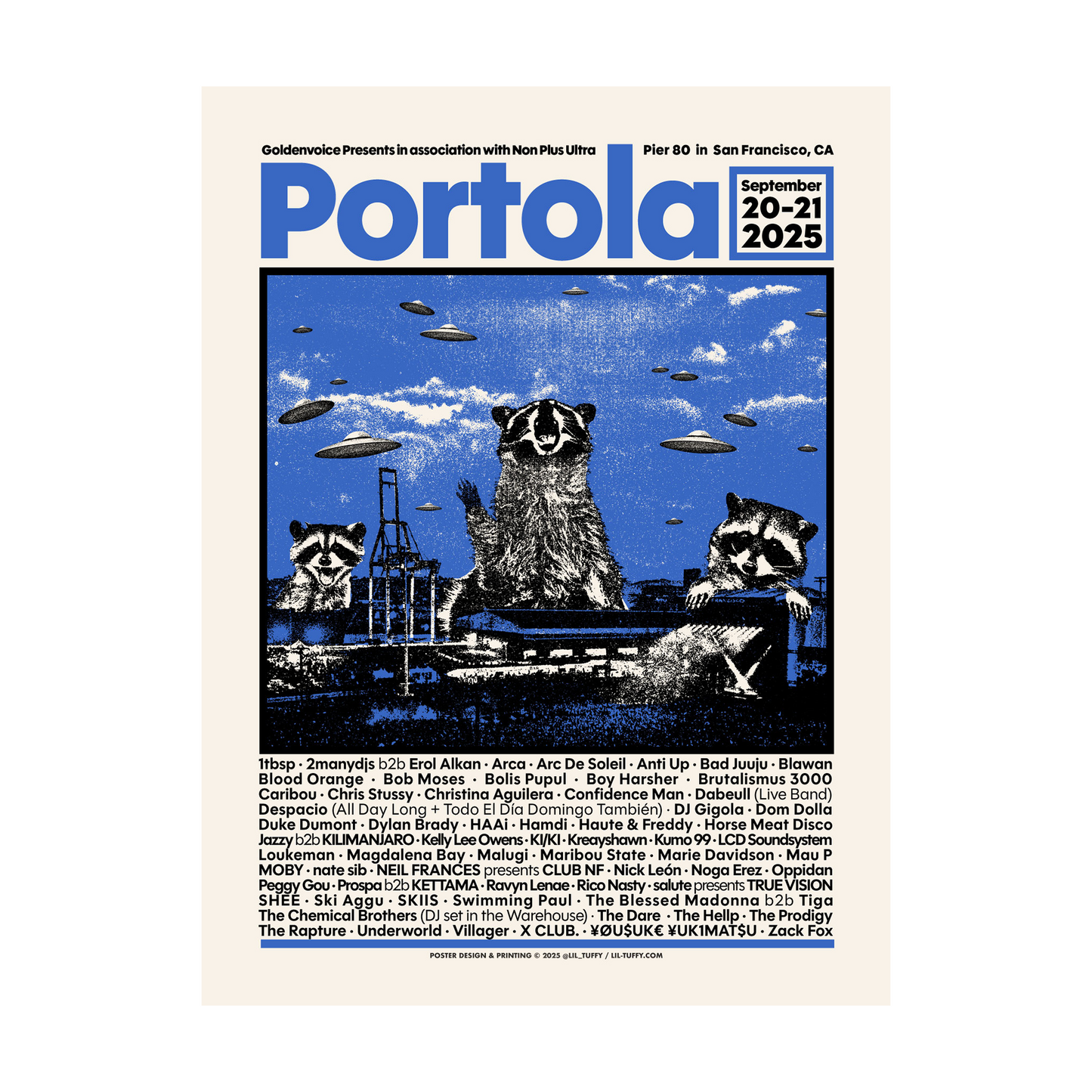 Portola 2025 Lineup Poster