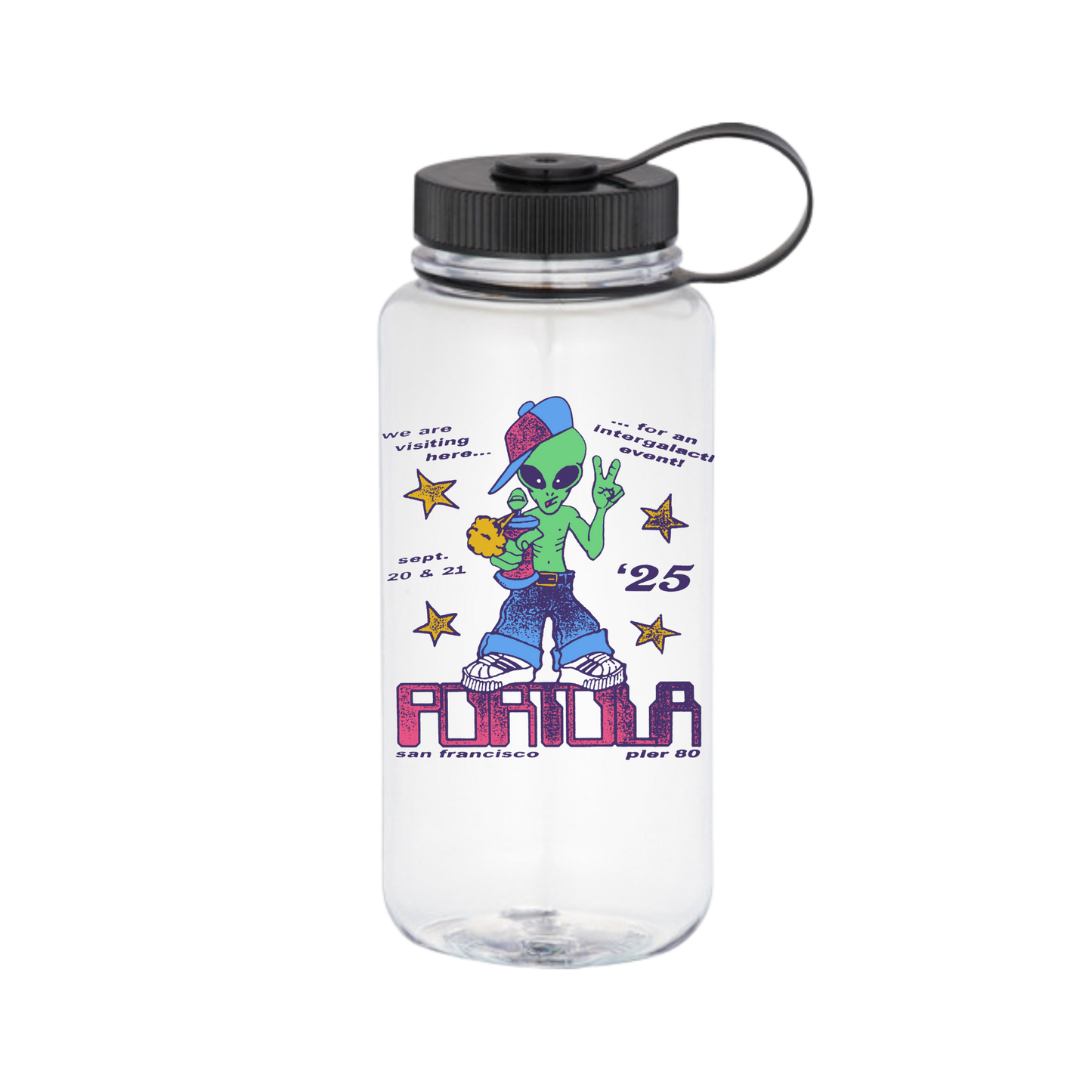 Intergalactic Visitor Water Bottle
