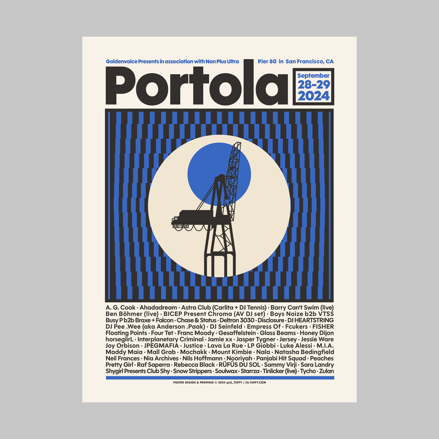 Q – Portola Music Festival 2024 Limited-Edition Poster